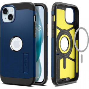 Spigen Husa Tough Armor MagSafe iPhone 15 Plus Black Spigen Husa Tough Armor MagSafe iPhone 15 Plus Black