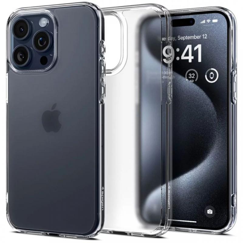 Spigen Husa Ultra Hybrid iPhone 15 Pro Frost Clear Spigen Husa Ultra Hybrid iPhone 15 Pro Frost Clear