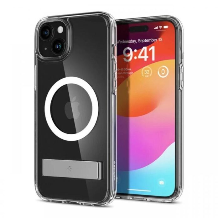 Spigen Husa Ultra Hybrid S MagSafe iPhone 15 Plus Crystal Clear Spigen Husa Ultra Hybrid S MagSafe iPhone 15 Plus Crystal Clear