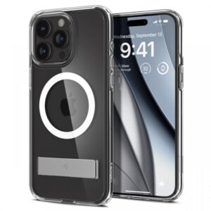 Spigen Husa Ultra Hybrid S MagSafe iPhone 15 Pro Max Crystal Clear Spigen Husa Ultra Hybrid S MagSafe iPhone 15 Pro Max Crystal Clear