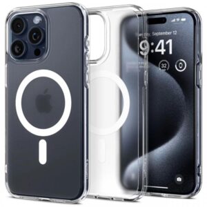Spigen Husa Ultra Hybrid MagSafe iPhone 15 Pro Frost Clear Spigen Husa Ultra Hybrid MagSafe iPhone 15 Pro Frost Clear