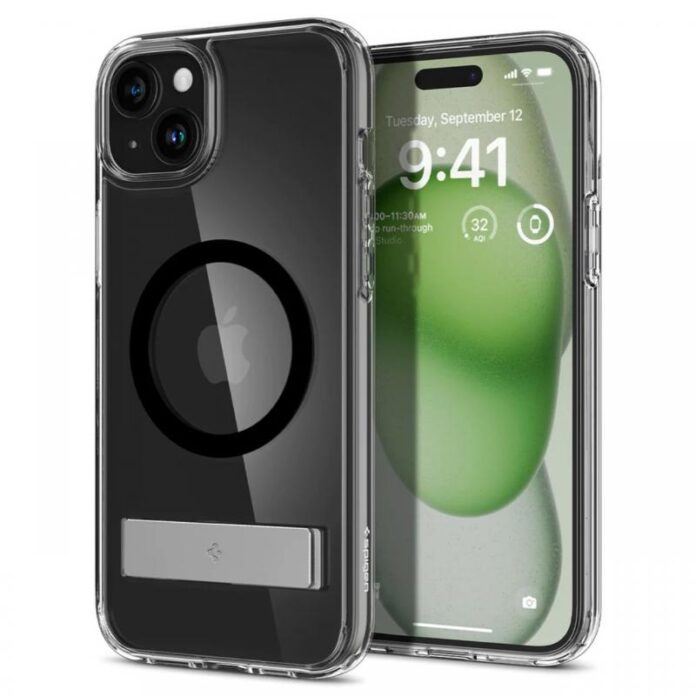 Spigen Husa Ultra Hybrid S MagSafe iPhone 15 Plus Black Spigen Husa Ultra Hybrid S MagSafe iPhone 15 Plus Black