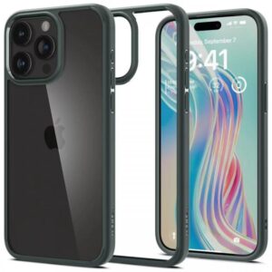 Spigen Husa Ultra Hybrid iPhone 15 Pro Max Abyss Green Spigen Husa Ultra Hybrid iPhone 15 Pro Max Abyss Green