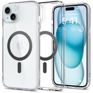 Spigen Husa Ultra Hybrid MagSafe iPhone 15 Carbon Fiber Spigen Husa Ultra Hybrid MagSafe iPhone 15 Carbon Fiber