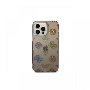 Husa iPhone 14 Pro Max Guess Peony Glitter Negru Husa iPhone 14 Pro Max Guess Peony Glitter Negru