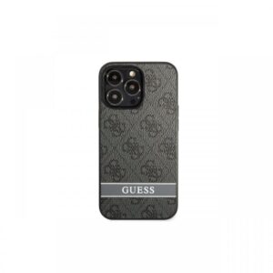 Husa iPhone 13 Pro Guess 4G Stripe Logo Gri Husa iPhone 13 Pro Guess 4G Stripe Logo Gri