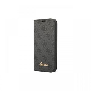 Husa Book iPhone 14 Plus Guess 4G Metal Camera Outline, Negru Husa Book iPhone 14 Plus Guess 4G Metal Camera Outline, Negru