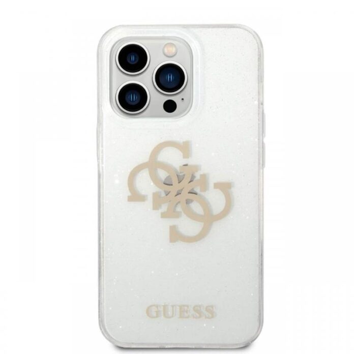 Guess Husa TPU Big 4G Full Glitter iPhone 14 Pro Max Transparent Guess Husa TPU Big 4G Full Glitter iPhone 14 Pro Max Transparent