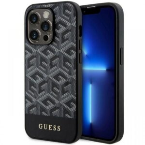 Guess Husa GCube Stripes MagSafe iPhone 13 Pro Roz Guess Husa GCube Stripes MagSafe iPhone 13 Pro Roz