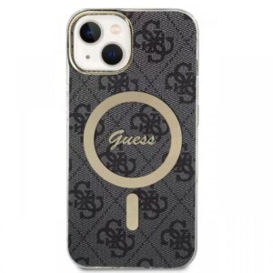 Guess Husa 4G MagSafe iPhone 15 Maro Guess Husa 4G MagSafe iPhone 15 Maro