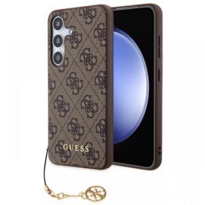 Guess Husa 4G Charms Samsung Galaxy S24 Gri Guess Husa 4G Charms Samsung Galaxy S24 Gri