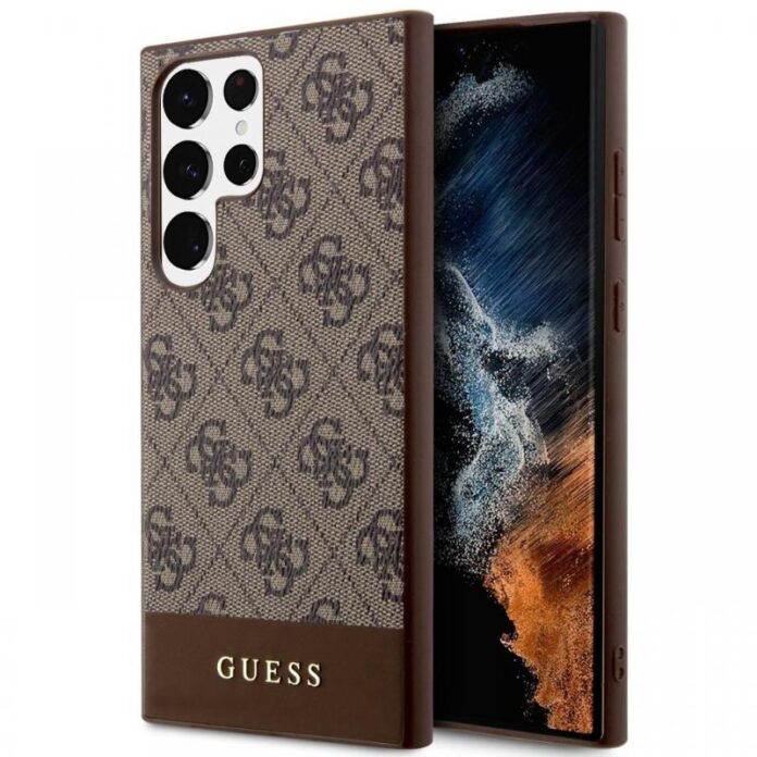 Guess Husa 4G Stripe Logo Samsung Galaxy S24 Ultra Gri Guess Husa 4G Stripe Logo Samsung Galaxy S24 Ultra Gri