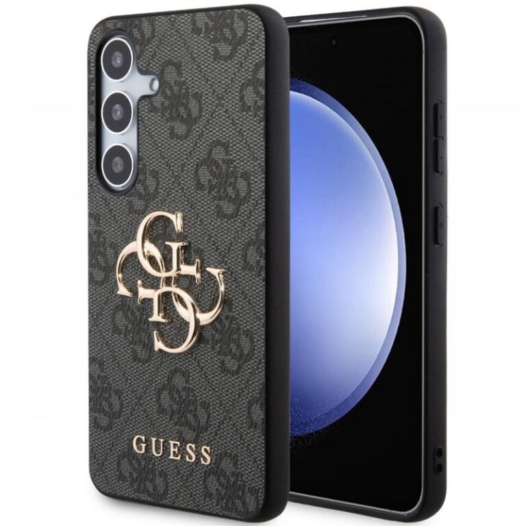 Guess Husa PU 4G Metal Logo Samsung Galaxy S24 Plus Roz