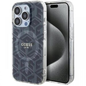 Guess Husa GCube MagSafe iPhone 15 Pro Roz Guess Husa GCube MagSafe iPhone 15 Pro Roz