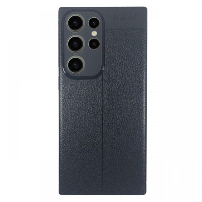 Devia Husa Leather Texture Shockproof Samsung Galaxy S23 Ultra Negru