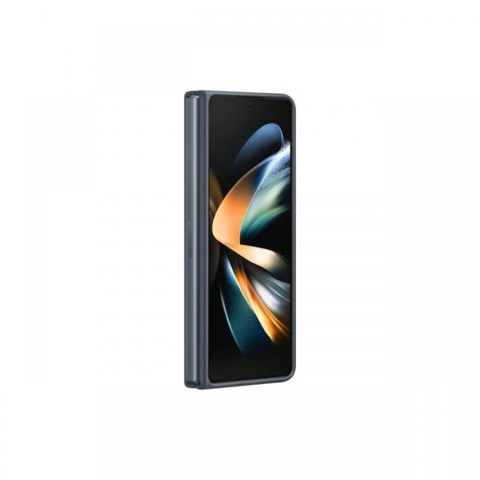 Husa Originala Samsung Galaxy Z Fold4 Leather Cover Graygreen Husa Originala Samsung Galaxy Z Fold4 Leather Cover Graygreen