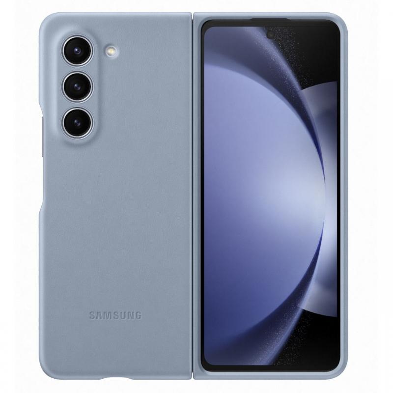 Samsung Husa Originala Leather Cover Samsung Galaxy Z Fold5 Blue Samsung Husa Originala Leather Cover Samsung Galaxy Z Fold5 Blue