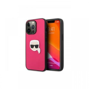 Husa iPhone 13 Pro Max Karl Lagerfeld Leather Ikonik Karl`s Head Metal Albastru Husa iPhone 13 Pro Max Karl Lagerfeld Leather Ikonik Karl`s Head Metal Albastru