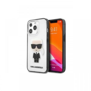 Husa iPhone 13 / 13 Pro Karl Lagerfeld Ikonik Karl Transparent Husa iPhone 13 / 13 Pro Karl Lagerfeld Ikonik Karl Transparent