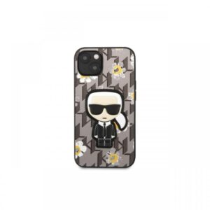 Husa iPhone 13 Karl Lagerfeld Ikonik Flower Gri Husa iPhone 13 Karl Lagerfeld Ikonik Flower Gri