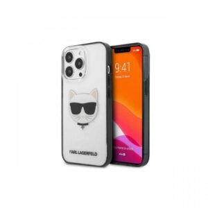 Husa iPhone 13 Karl Lagerfeld Ikonik Choupette Transparent Husa iPhone 13 Karl Lagerfeld Ikonik Choupette Transparent
