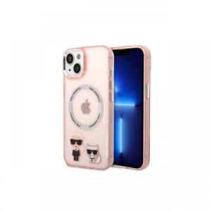 Husa Magsafe iPhone 14 Plus Karl Lagerfeld Karl & Choupette Roz Husa Magsafe iPhone 14 Plus Karl Lagerfeld Karl & Choupette Roz