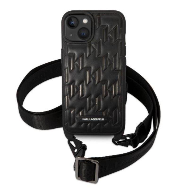 Karl Lagerfeld Husa Monogram Crossbody iPhone 14 Plus Negru Karl Lagerfeld Husa Monogram Crossbody iPhone 14 Plus Negru