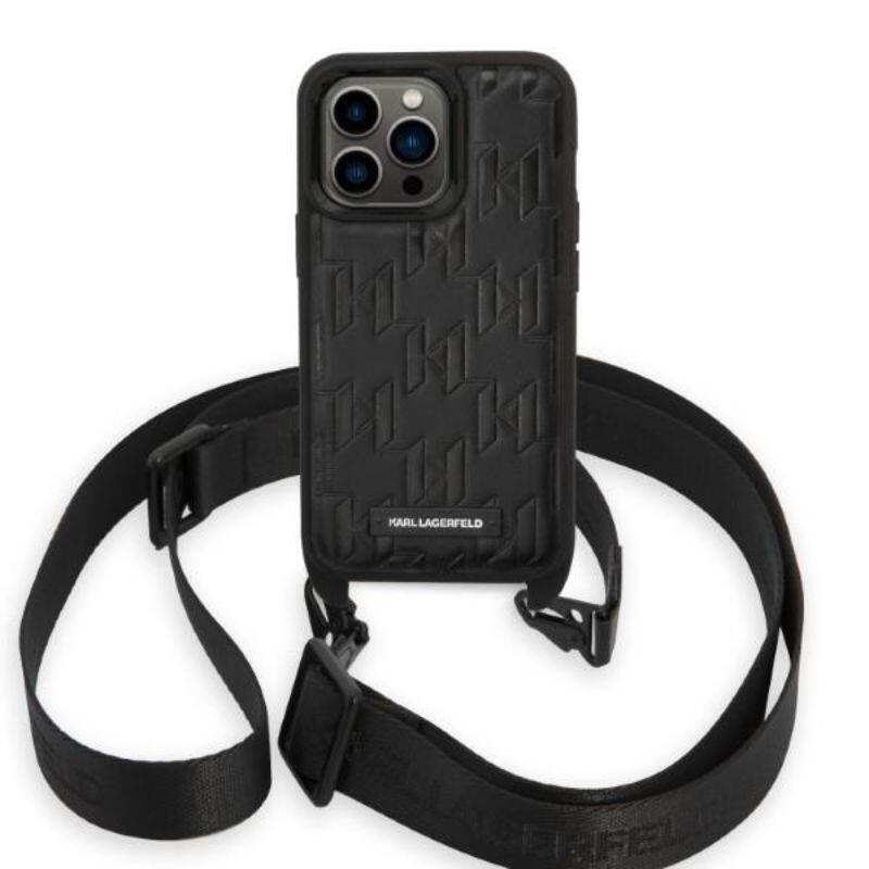 Karl Lagerfeld Husa Monogram Crossbody iPhone 14 Pro Max Negru Karl Lagerfeld Husa Monogram Crossbody iPhone 14 Pro Max Negru