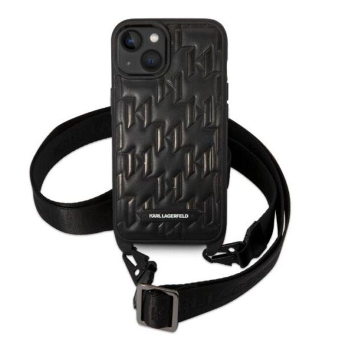 Karl Lagerfeld Husa Monogram Crossbody iPhone 14 Negru Karl Lagerfeld Husa Monogram Crossbody iPhone 14 Negru