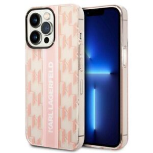 Karl Lagerfeld Husa Monogram Vertical Stripe iPhone 14 Pro Max Negru Karl Lagerfeld Husa Monogram Vertical Stripe iPhone 14 Pro Max Negru