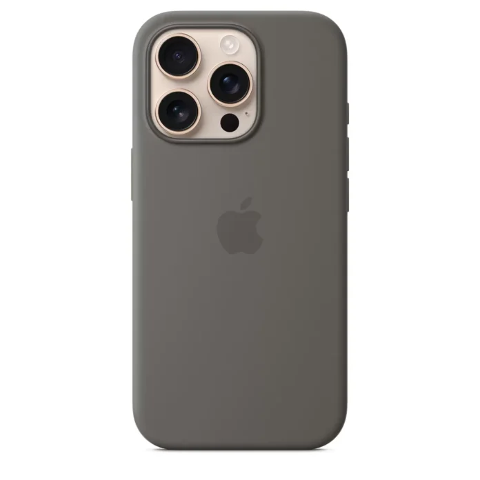 Husa de protectie Apple cu MagSafe pentru iPhone 16 Pro Silicon Stone Gray Husa de protectie Apple cu MagSafe pentru iPhone 16 Pro Silicon Stone Gray