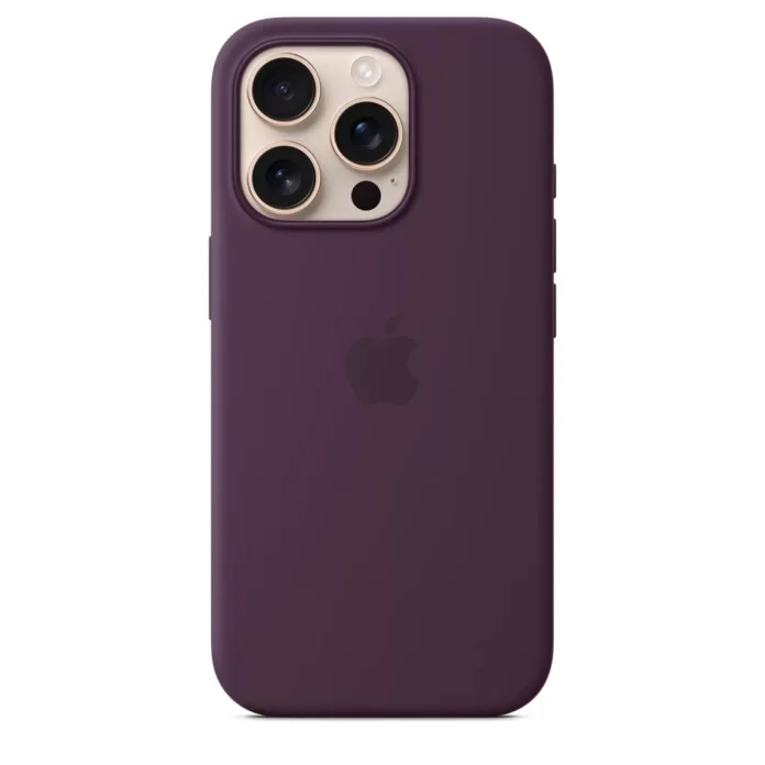 Husa de protectie Apple cu MagSafe pentru iPhone 16 Pro Silicon Plum Husa de protectie Apple cu MagSafe pentru iPhone 16 Pro Silicon Plum