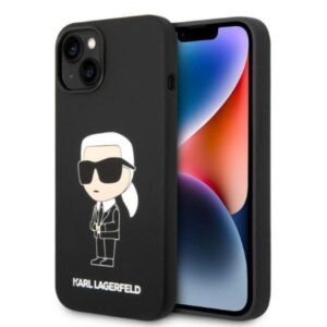 Karl Lagerfeld Husa Liquid Silicone Ikonik iPhone 14 Plus Negru Karl Lagerfeld Husa Liquid Silicone Ikonik iPhone 14 Plus Negru