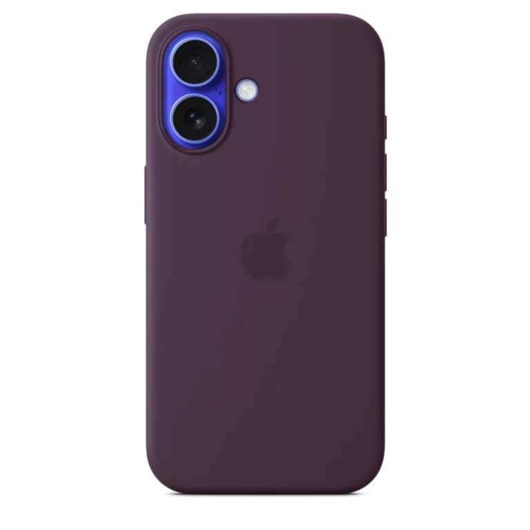Husa de protectie Apple cu MagSafe pentru iPhone 16  Silicon  Plum