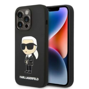 Karl Lagerfeld Husa Liquid Silicone Ikonik iPhone 14 Pro Negru Karl Lagerfeld Husa Liquid Silicone Ikonik iPhone 14 Pro Negru