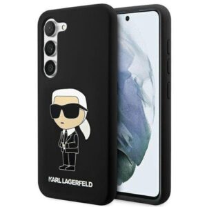 Karl Lagerfeld Husa Liquid Silicone Ikonik Samsung Galaxy S23 Negru Karl Lagerfeld Husa Liquid Silicone Ikonik Samsung Galaxy S23 Negru