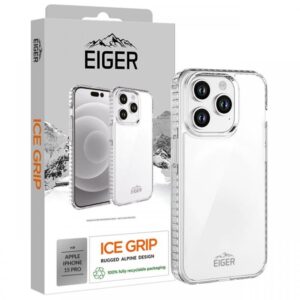 Eiger Husa Ice Grip iPhone 15 Pro Clear Eiger Husa Ice Grip iPhone 15 Pro Clear