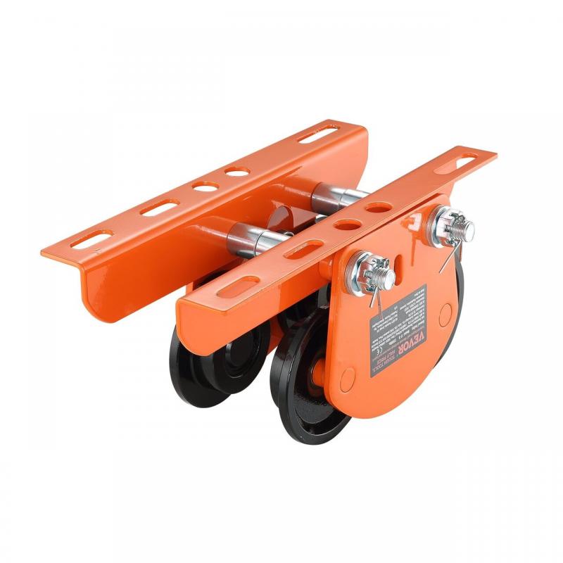 Carucior cu role pentru electropalan Vevor capacitate 1 Tona, latime reglabila 68-110 mm Carucior cu role pentru electropalan Vevor capacitate 1 Tona, latime reglabila 68-110 mm