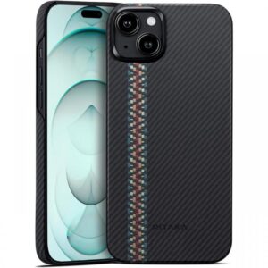 Pitaka Husa MagEZ 4 Aramida 600D iPhone 15, MagSafe, Rhapsody Pitaka Husa MagEZ 4 Aramida 600D iPhone 15, MagSafe, Rhapsody