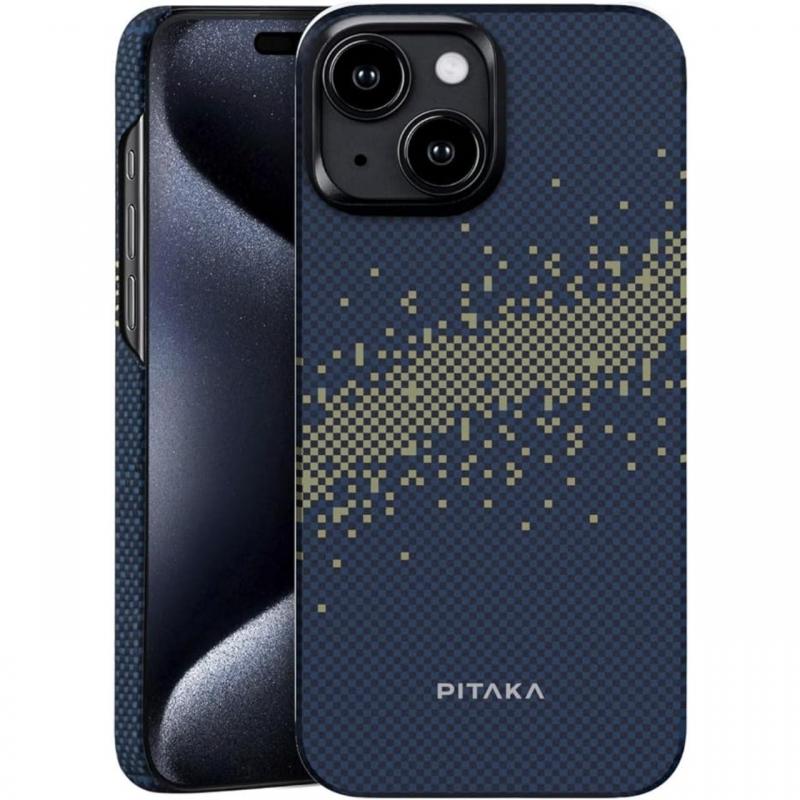 Pitaka Husa MagEZ 4 StarPeak Milky Way 1500D, Aramida MagSafe iPhone 15 Plus Pitaka Husa MagEZ 4 StarPeak Milky Way 1500D, Aramida MagSafe iPhone 15 Plus