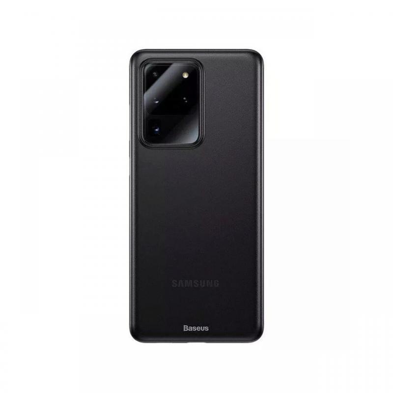Husa Samsung Galaxy S20 Ultra Baseus Wing Transparent Black Husa Samsung Galaxy S20 Ultra Baseus Wing Transparent Black
