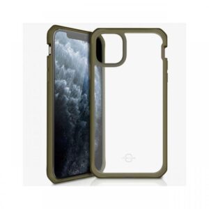 Husa iPhone 11 Pro Max IT Skins Hybrid Solid Kaki & Transparent (antishock) Husa iPhone 11 Pro Max IT Skins Hybrid Solid Kaki & Transparent (antishock)