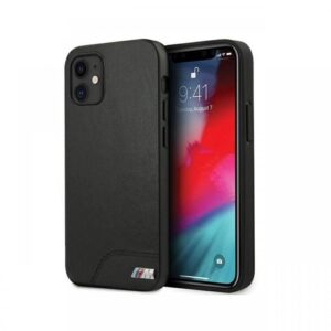 Husa iPhone 12 Mini BMW Smooth PU Negru Husa iPhone 12 Mini BMW Smooth PU Negru