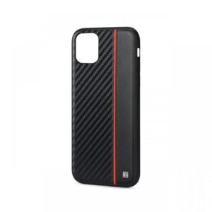 Husa iPhone 11 Pro Meleovo Carbon Black & Red Husa iPhone 11 Pro Meleovo Carbon Black & Red