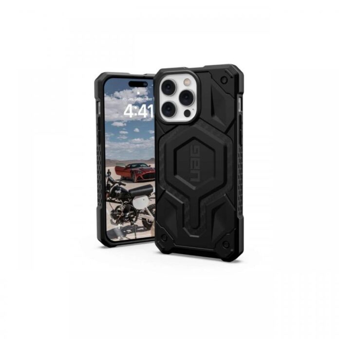 Husa iPhone 14 Pro Max UAG Monarch Pro Magsafe Carbon Fiber, military drop tested Husa iPhone 14 Pro Max UAG Monarch Pro Magsafe Carbon Fiber, military drop tested