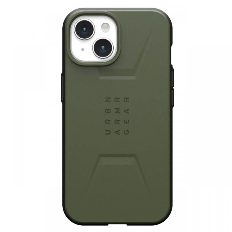 UAG Husa Civilian Magsafe iPhone 15 Plus Olive Drab UAG Husa Civilian Magsafe iPhone 15 Plus Olive Drab