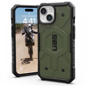 UAG Husa Pathfinder Magsafe iPhone 15 Plus Olive Drab UAG Husa Pathfinder Magsafe iPhone 15 Plus Olive Drab