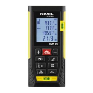 Telemetru laser Nivel System HDM-5G cu masurare pe distanta variabila, cu fascicul laser verde foarte vizibil Telemetru laser Nivel System HDM-5G cu masurare pe distanta variabila, cu fascicul laser verde foarte vizibil
