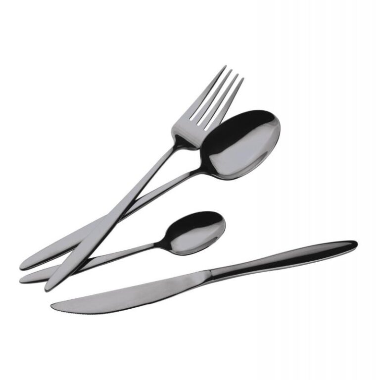 Set tacamuri 24 piese, 6 persoane, negru oglinda Berlinger Haus BH 3063