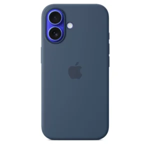 Husa de protectie Apple cu MagSafe pentru iPhone 16 Silicon Denim Husa de protectie Apple cu MagSafe pentru iPhone 16 Silicon Denim